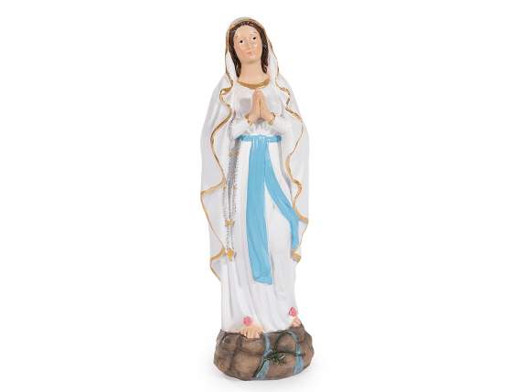 Statueta religioasa Fecioara Maria din raina colorata