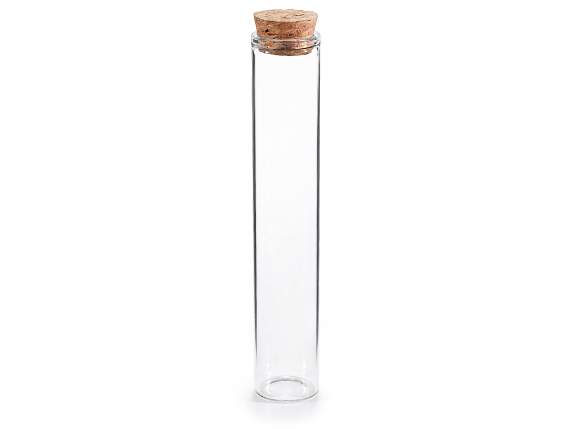 Tub de testare din sticla alimentara de 35ml cu dop de pluta