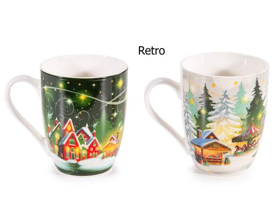 Mug en porcelaine de Noël 300 ml