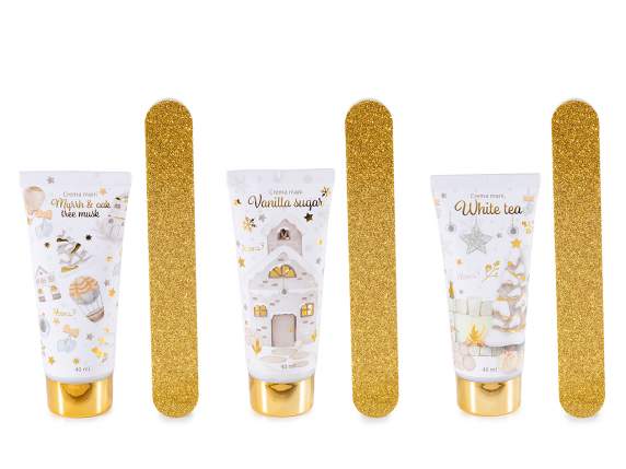 Coffret cadeau en forme de maison avec crème pour les mains