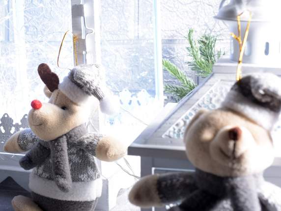 Peluche personnage de Noël à suspendre
