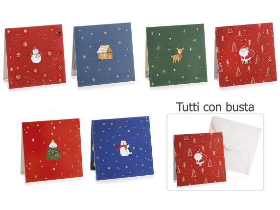 Carte de voeux pop-up de Noël avec enveloppe