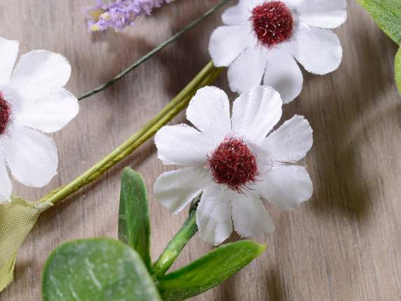 Bouquet de fleurs sauvages artificielles