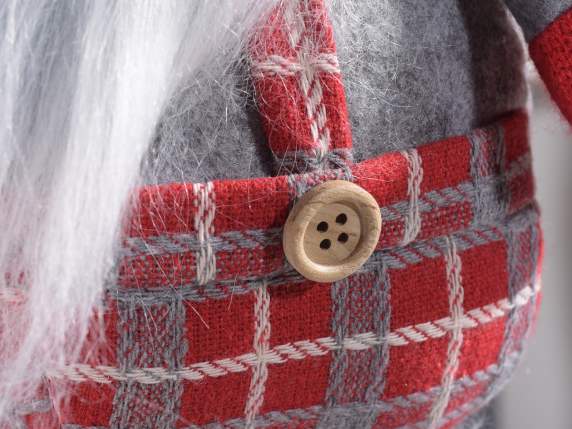 Père Noël et maman en tissu avec bonnet de modelage