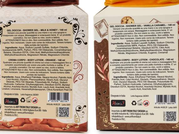 Gift set: 140ml shower gel and 140ml body cream