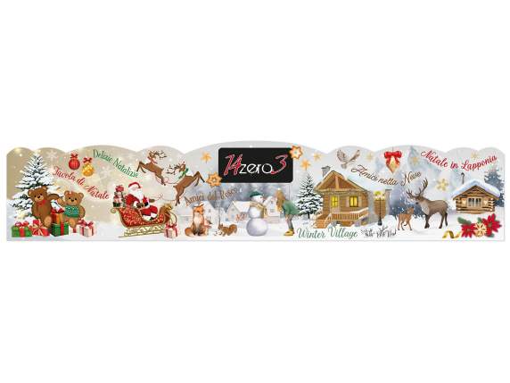 Crowner - adhesive header with Christmas decorations