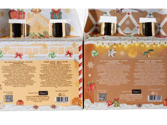 Gift set: 240ml shower gel and 240ml body cream