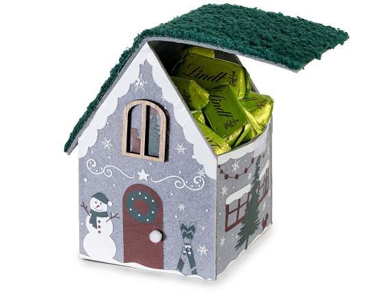 House-shaped cloth storage basket with opening roof