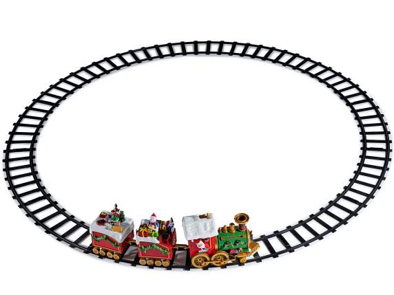 Christmas train with music and LED lights
