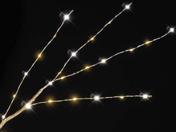 Diamond 2.40H white tree lights, 2000 warm white LEDs, 320 b