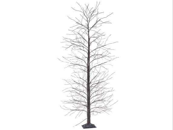 Diamond 2.40H brown tree lights, 2000 warm white LEDs