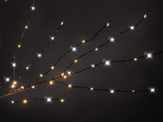 Diamond 2.40H brown tree lights, 2000 warm white LEDs