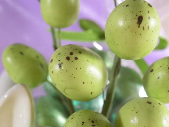 Artificial branch of colored eggs