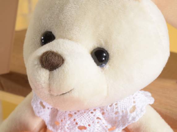 Long legs bunny plush cake holder with carrot