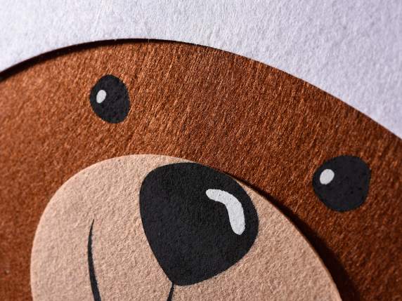 Advent Calendar Teddy Bear in cloth to hang