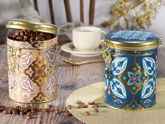 Metal food jar with airtight seal