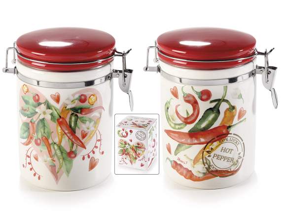 Portafortuna ceramic food jar in gift box