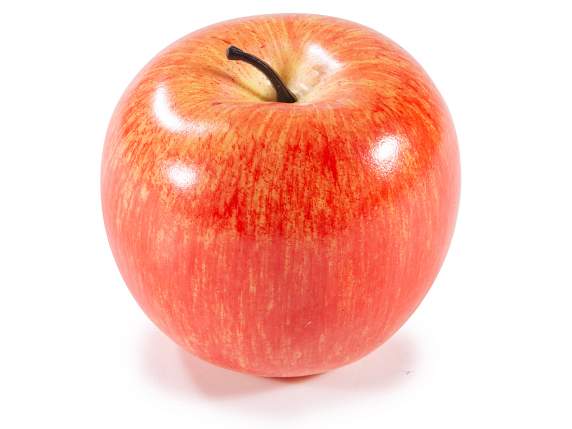 Artificial decorative red apple