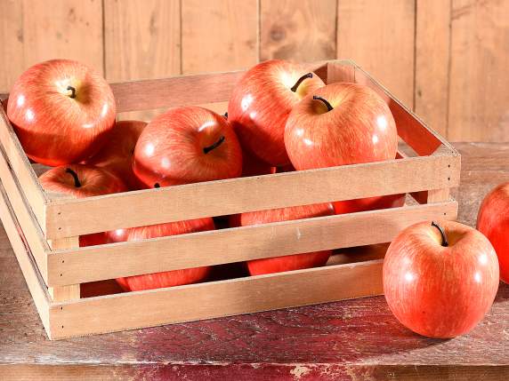 Artificial decorative red apple