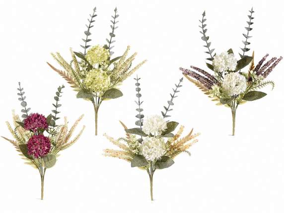 Bouquet of Astilbe and artificial wildflowers