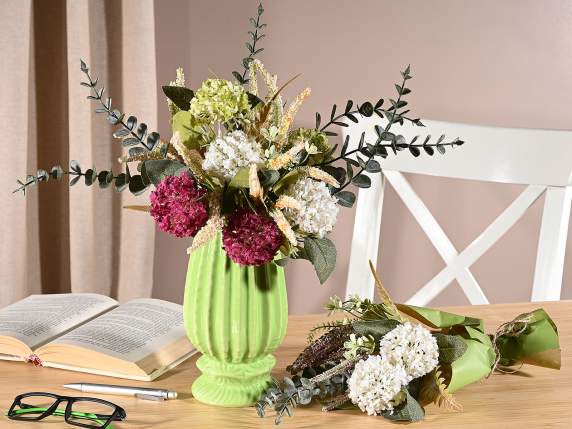 Bouquet of Astilbe and artificial wildflowers