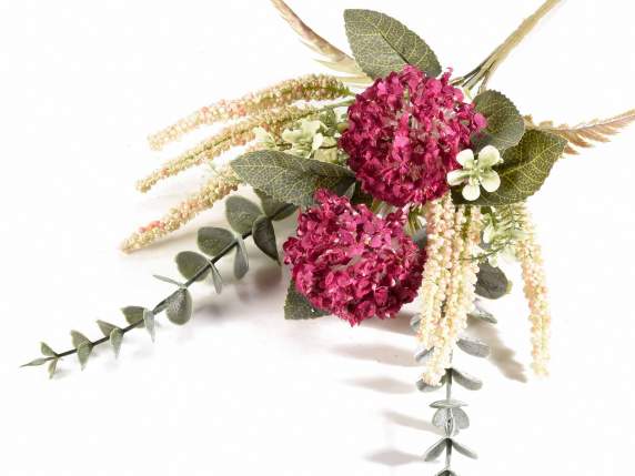 Bouquet of Astilbe and artificial wildflowers
