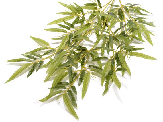 Branch of artificial bamboo leaves