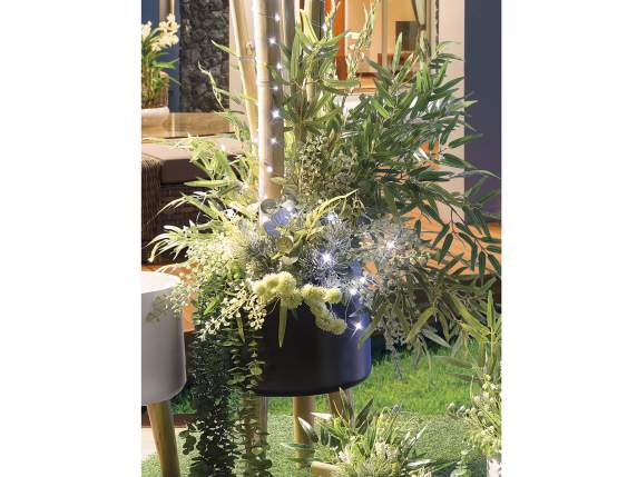 Branch of artificial bamboo leaves