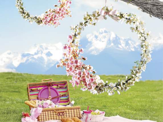 Artificial cherry blossom branch