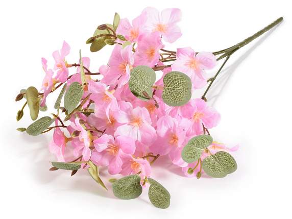 Artificial Apple Blossom Bouquet in Fabric