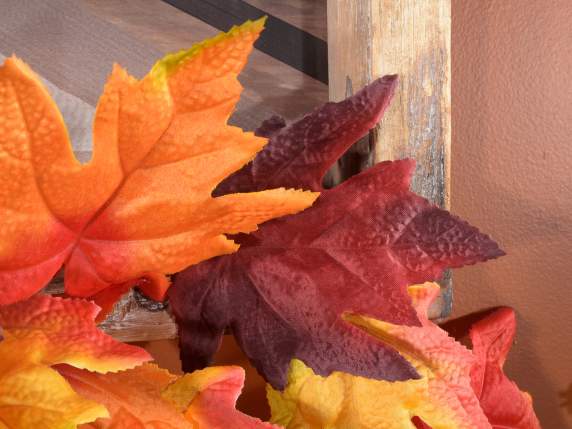 Artificial Autumn Maple Leaf Branch