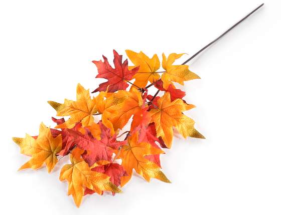 Artificial Autumn Maple Leaf Branch