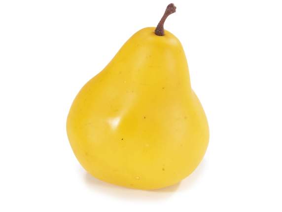 Artificial decorative yellow pear