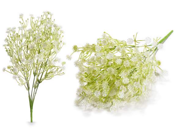 Bunch of artificial white flowers