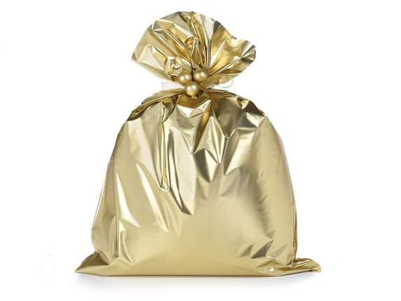 Metallic golden opaque bag 45x60H 45micron