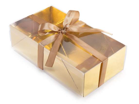 PVC box with transparent window and bow
