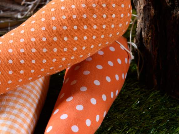 Hanging stuffed fabric carrot