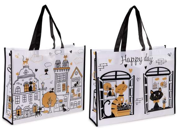 16 L rigid polyester shopping bag