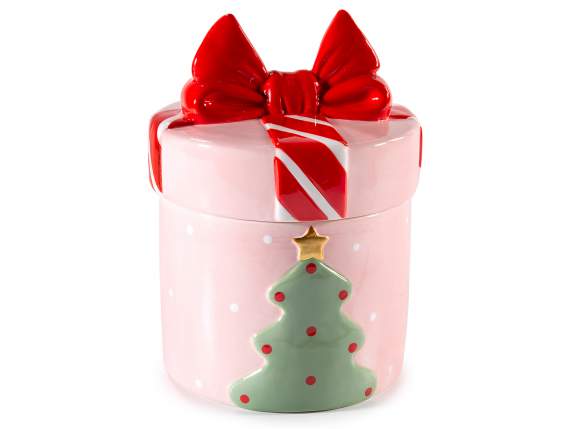 Ceramic food jar in gift package