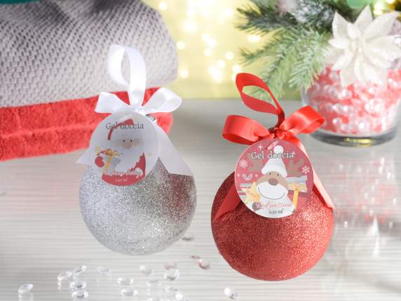 Glitter Christmas Ball with Scented Shower Gel 240ml