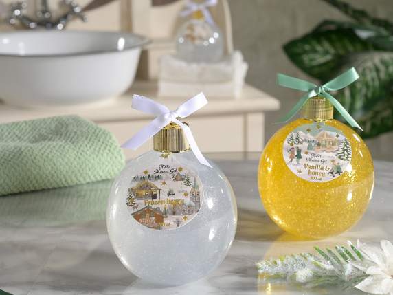 Christmas ball with glitter shower gel 500 ml