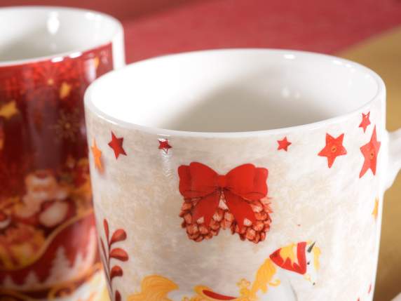 Porcelain mug Christmas Park in gift box