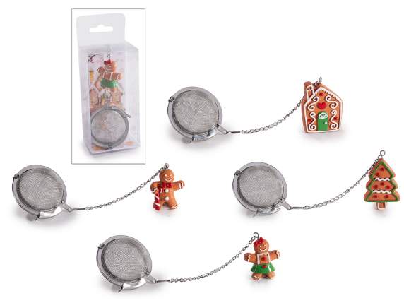 Food grade stainless steel infuser resin Christmas decors