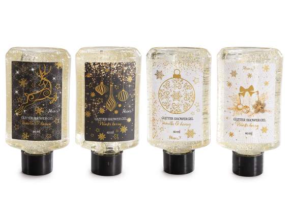Christmas Gift Set with Glitter Shower Gel 60ml