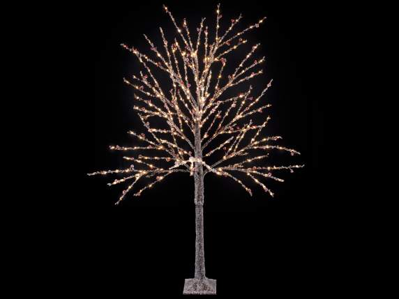 Tree 1.50m 280 LED, 70 branches with glass crystals