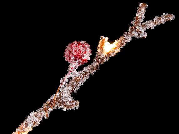 Tree 1.50m 280 LED, 70 branches with glass crystals
