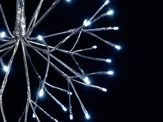 Metalic twigball 40 cm with 72 branched LED light