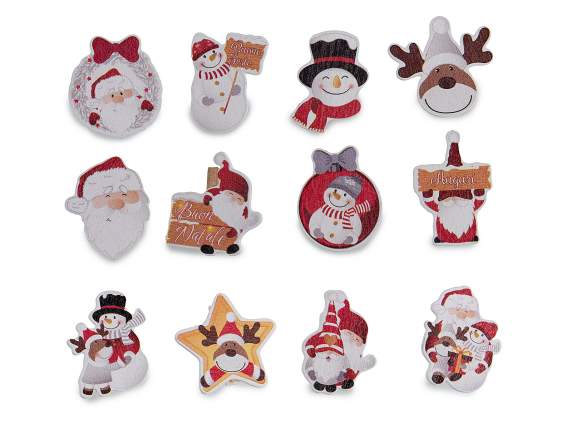 Display 288 wooden clothespins with Christmas characters