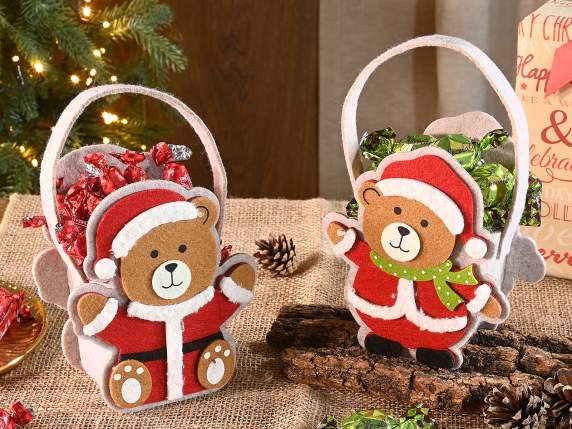 Teddy Bear Cloth Bag with Christmas Clothes