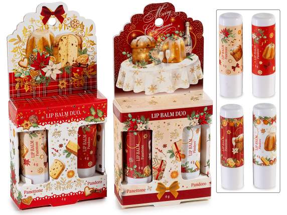 Christmas pack with 2 lip balms 4g